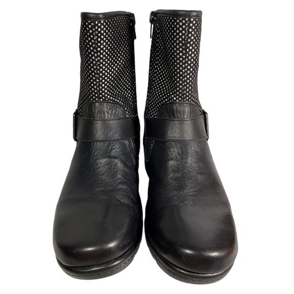 Aerosoles Women's House Party Black Mid-Calf Boots w/Studs Size 7.5M - Picture 1 of 13